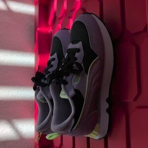 Puma Lavender and Black Athletic Shoes.